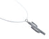 Sterling Silver 16" Italian Box Chain Cactus Necklace Pendant Set AX128169